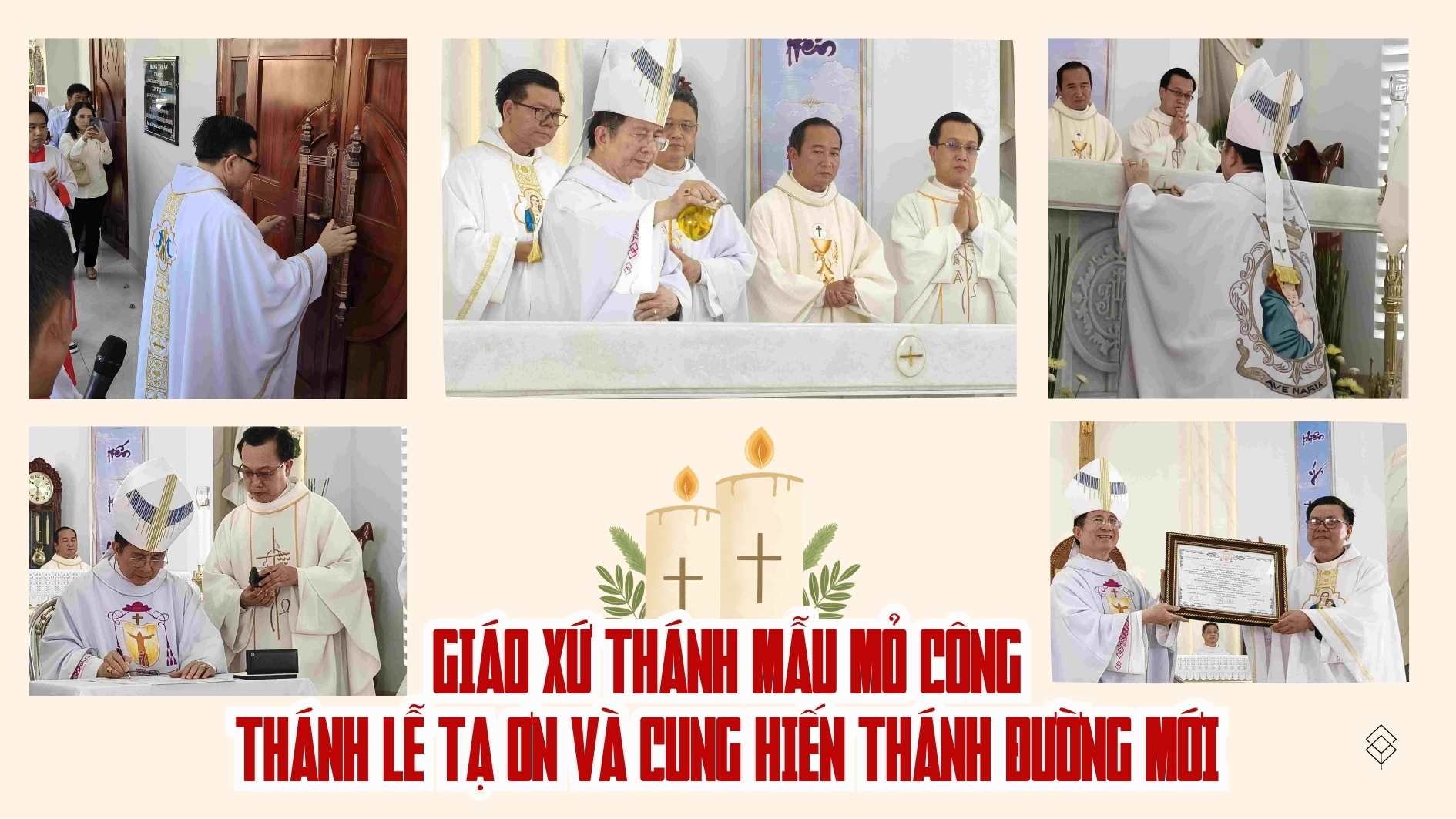 Giáo xứ Thánh Mẫu Mỏ Công: Thánh lễ Tạ ơn và Cung hiến thánh đường mới