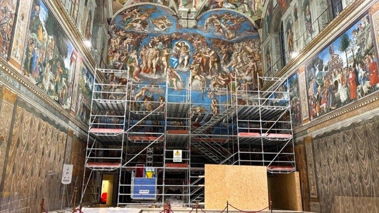 Vatican bắt đầu công trình bảo trì bức bích họa "Cuộc Phán xét cuối cùng" của Michelangelo tại Nhà nguyện Sistine