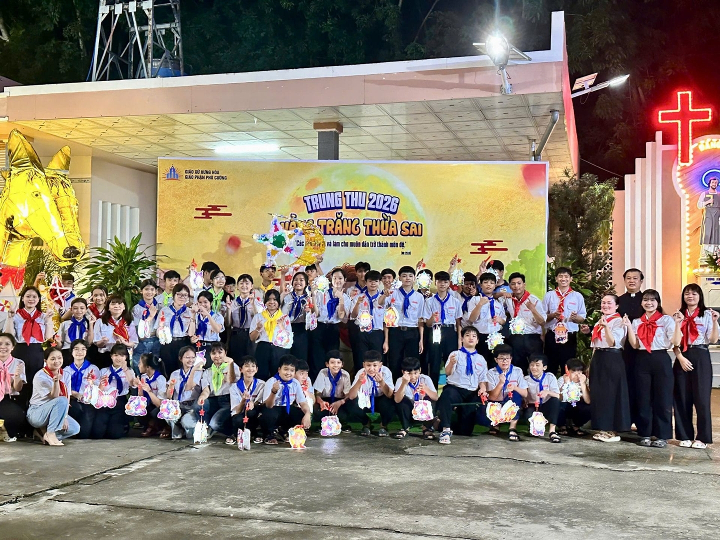 Giáo xứ Hưng Hòa cử hành Thánh lễ Tết Trung thu – cầu nguyện cho các em thiếu nhi và tổng duyệt chương trình Đêm hội Trăng rằm 2026