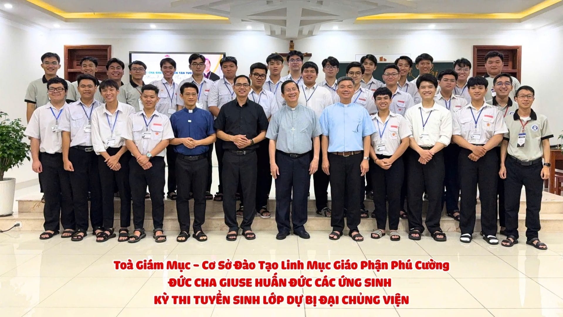 Giáo phận Phú Cường tổ chức kỳ thi tuyển sinh lớp Dự bị Đại Chủng viện năm 2026