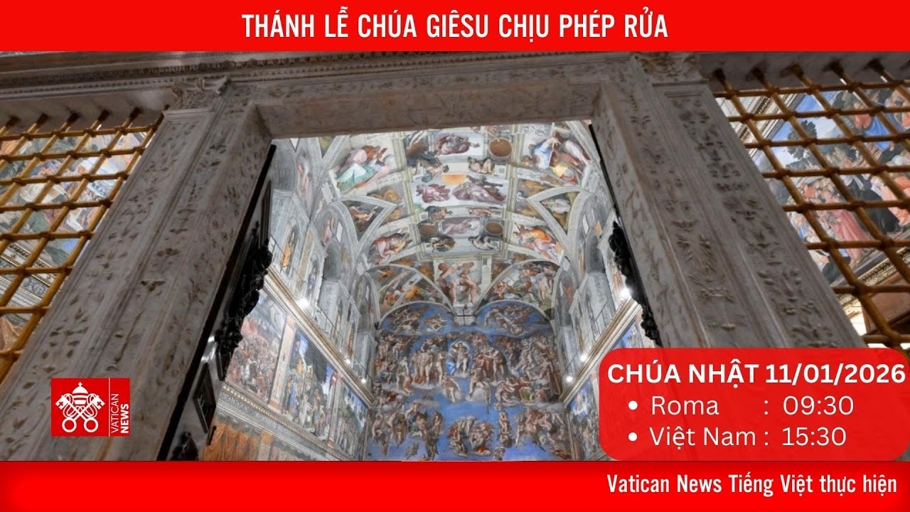 Thánh Lễ Chúa Giêsu Chịu Phép Rửa và Rửa tội cho các trẻ em (11/01/2026)