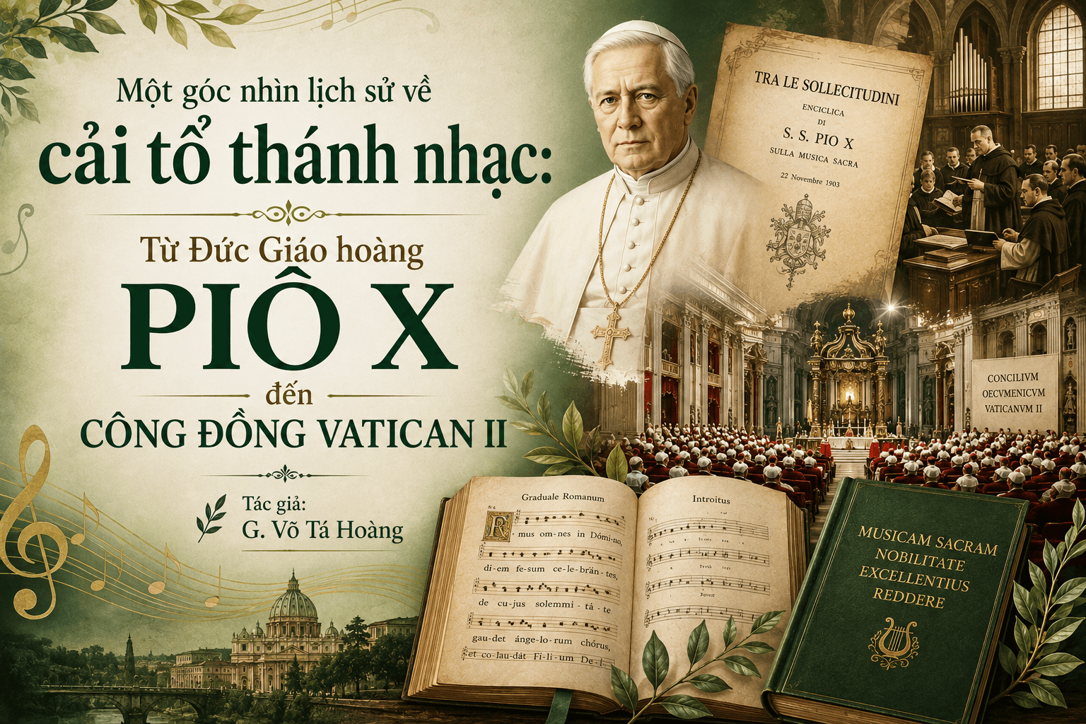 Một góc nhìn lịch sử về cải tổ thánh nhạc: Từ Đức Giáo hoàng Piô X đến Công đồng Vatican II