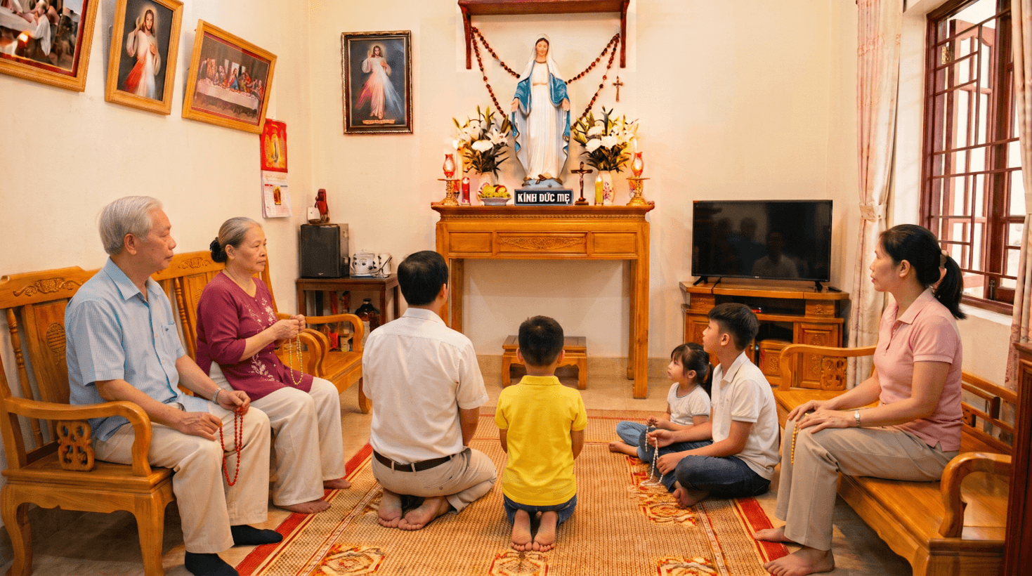 Lần chuỗi Mân côi để nên thánh