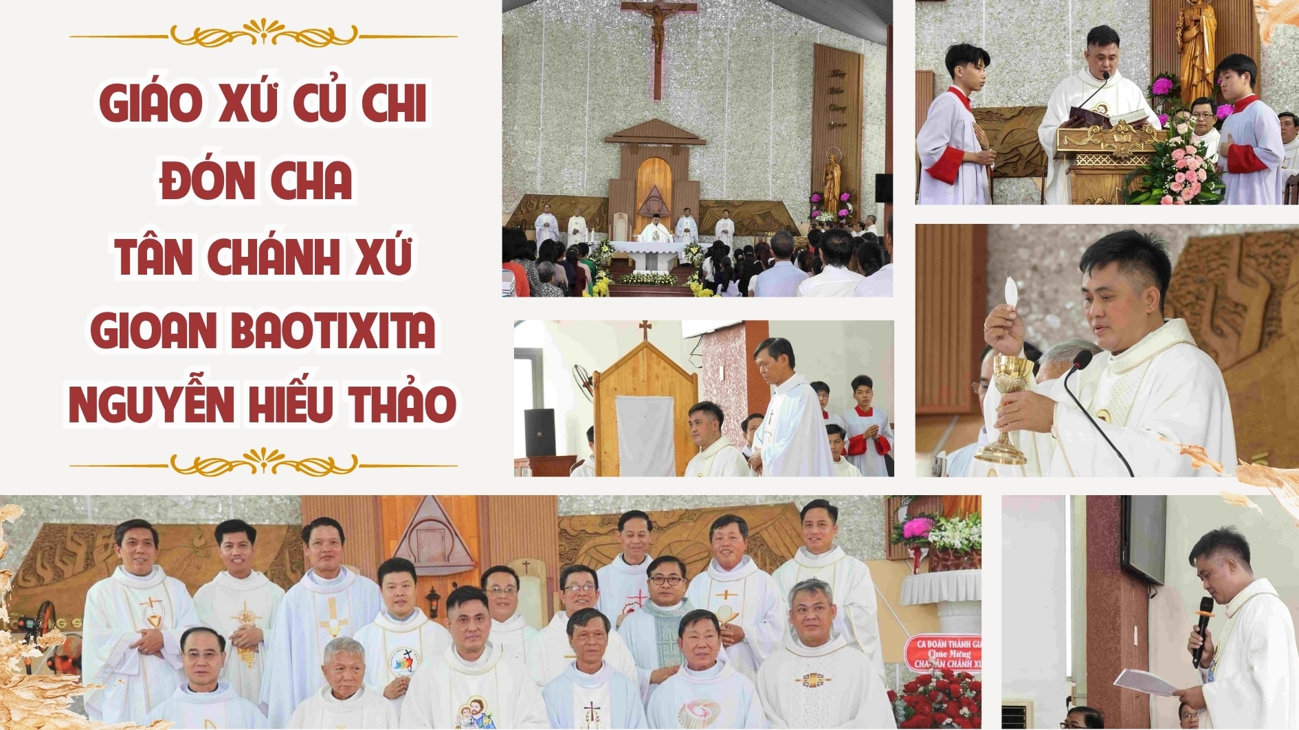 Giáo xứ Củ Chi đón cha tân Chánh xứ Gioan Baotixita Nguyễn Hiếu Thảo